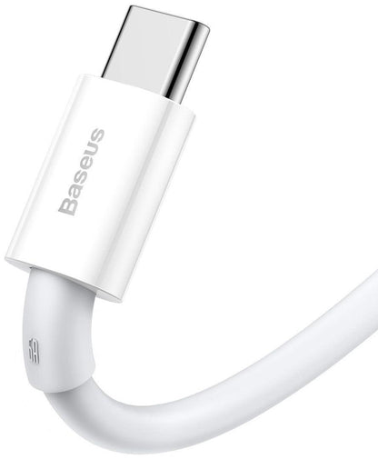 Cablu alimentare si date Baseus Superior, Fast Charging Data Cable pt. smartphone, USB la USB Type-C 66W, 2m, alb