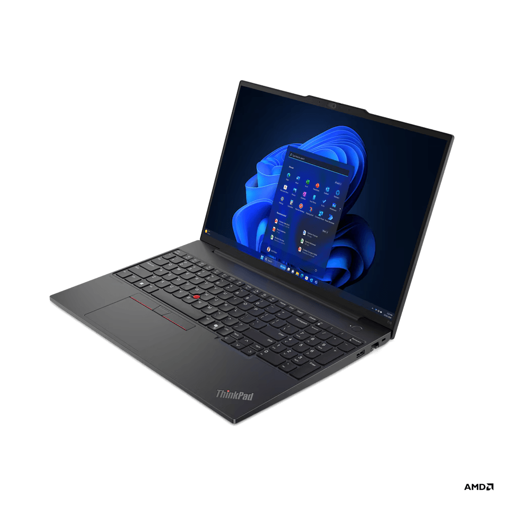 "Laptop Lenovo ThinkPad E16 Gen 2 (AMD); 16" WUXGA; AMD Ryzen 5 7535HS; Integrated AMD Radeon 660M Graphics; RAM 16GB, SSD 512GB, 3YO DOS