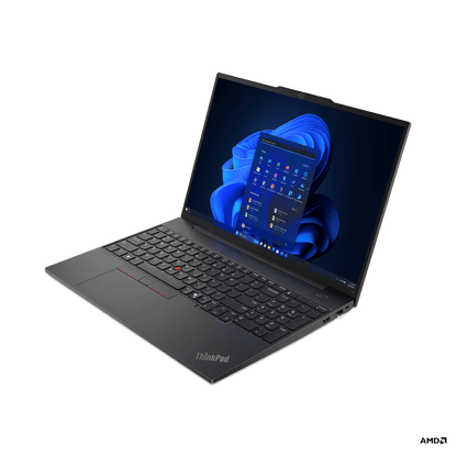 "Laptop Lenovo ThinkPad E16 Gen 2 (AMD); 16" WUXGA; AMD Ryzen 5 7535HS; Integrated AMD Radeon 660M Graphics; RAM 16GB, SSD 512GB, 3YO DOS