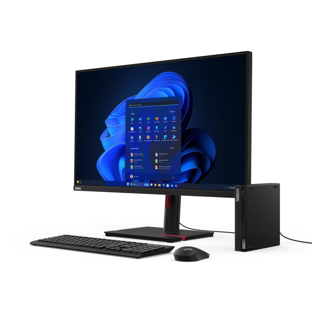 Desktop Lenovo ThinkCentre M70q Gen 5 Tiny, Intel® Core™ i7-14700T,  RAM 1x 16GB SO-DIMM DDR5-5600, 512GB SSD M.2 2280 PCIe® 4.0x4 NVMe® Opal, Video: Integrated Intel® UHD Graphics 770, Optic: None, Card