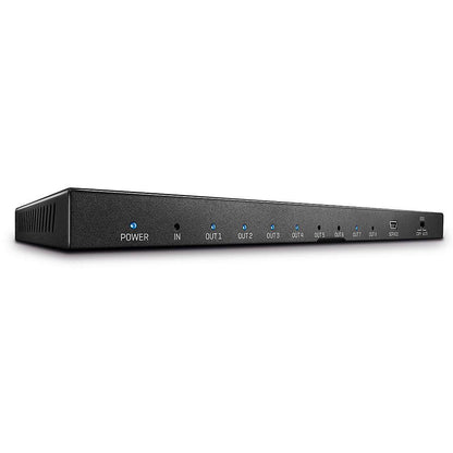 Splitter Lindy 8 Port HDMI 2.0, latime de banda suportata 18Gbps, rezolutie maxima 3840x2160@60Hz 4:4:4 8bit, negru