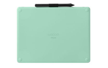 Tableta grafica Intuos M Black, cu Bluetooth, dimensiune 264x200x8.8mm, suprafata activa 216x135mm, rezolutie 2540 lpi, nivele de presiune 4096, fara multi touch, compatibilitate Windows 7, macOS X 10.11, Android 6, Chrome OS 87 sau variante mai noi