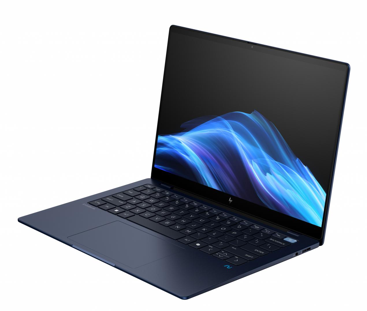 Laptop HP EliteBook Ultra G1q cu procesor Snapdragon X Elite X1E-78-100 12 Core (up to 3.4 GHz, 42MB), 14 inch 2.2K TOUCH, Qualcomm Adreno graphics, 32 GB LPDDR5x, SSD, 1TB PCIe TLC M.2, Windows 11 Pro 64bit , Atmospheric Blue