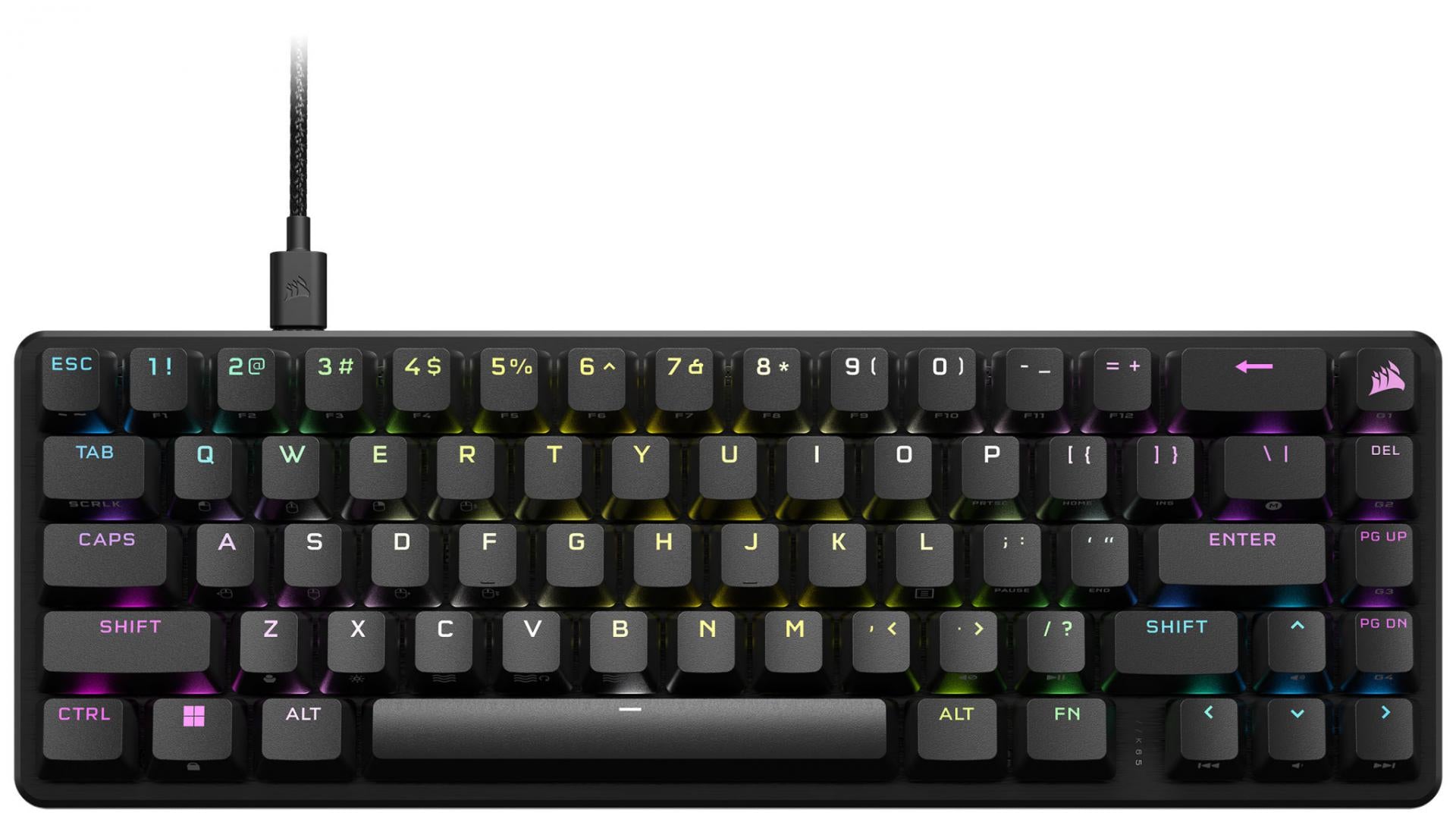CORSAIR K65 PRO MINI RGB 65% mecanica, negru  Full Key (NKRO) with 100% Anti-Ghosting Supported in iCUE Profiles up to 50 Wired Connectivity USB 3.0 or 3.1 Type-A