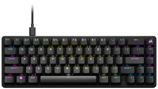 CORSAIR K65 PRO MINI RGB 65% mecanica, negru  Full Key (NKRO) with 100% Anti-Ghosting Supported in iCUE Profiles up to 50 Wired Connectivity USB 3.0 or 3.1 Type-A