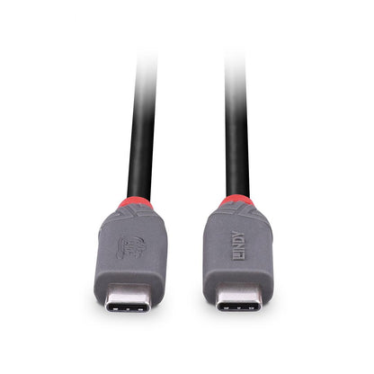 Cablu Lindy USB4 240W USB Type C, putere maxima  240W, 100W , lungime 2 metri, latime de banda supotata 40Gbps, gri