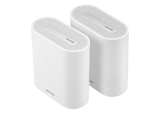 ASUS ExpertWiFi EBM68 (2PK) AX7800 Tri-Band WiFi 6 Mesh WiFi System, suitable for all businesses, supports up to 5 SSIDs, customized guest portal, 2.5 Gbps port, enterprise-grade network security and easy management ASUS ExpertWiFi app