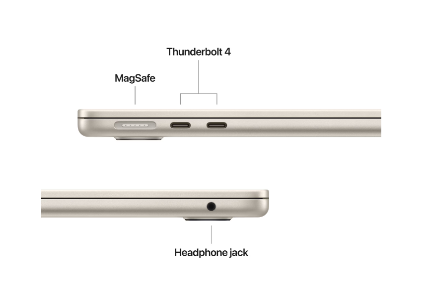 MacBook Air 13.6" Retina/Apple M4 (CPU 10-core, GPU 10-core, NeuralEngine 16-core)/24GB/1TB - starlight - INT KB (2025) 35W  (cto fr om  MC6A4RO/A)