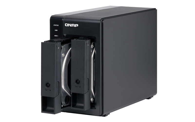 Extensie USB QNAP TR-002 2-Bay, 2.5/3.5 SATA 6Gbps HDD (neincluse), 1xUSB3.11 (type-c), tower, PSU adaptor 36W, garantie 2 ani
