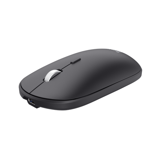 Trust Kit Wireless keyboard+mouse Lyra, mouse optic, rezolutie maxima 1200 DPI, conectivitate wireless, intefata USB-C, USB-A, negru