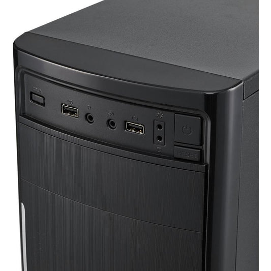 Sistem Desktop PC Horizon Intel Core i3-13100 TRAY 3.4 GHz FCLGA1700, Placa de baza Asus Prime H610M-R LGA1700 2x DDR4 1x VGA 1x HDMI 4x SATA III, Memorie RAM 8GB 2666MHz, SSD 512GB, Carcasa SERIOUX Basic Mid Tower ATX 2x USB