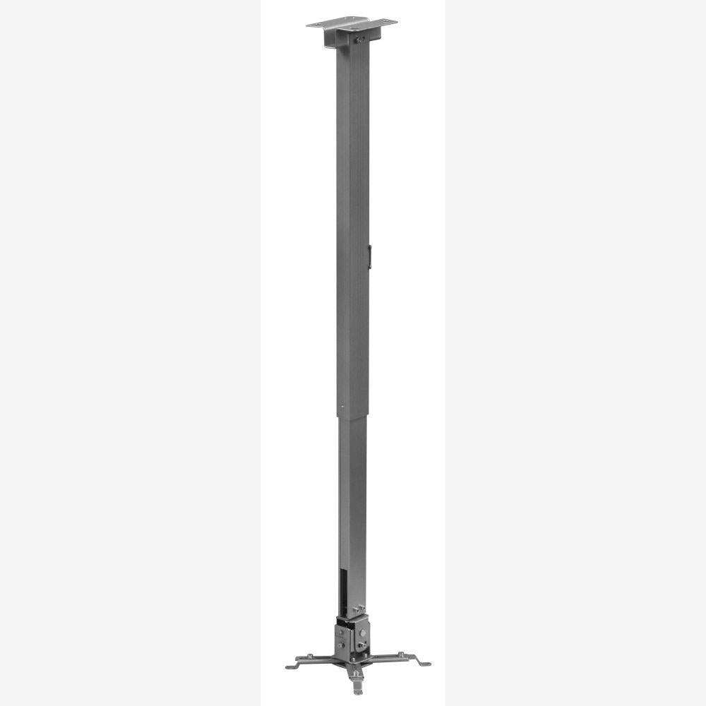 Suport de tavan telescopic Sopar Tapa 23059, inaltime reglabila intre 70-120 cm, suporta pana la 12 kg, grad de inclinare de +/- 20° | +/- 10°, rotatie +/- 10°, din otel, argintiu