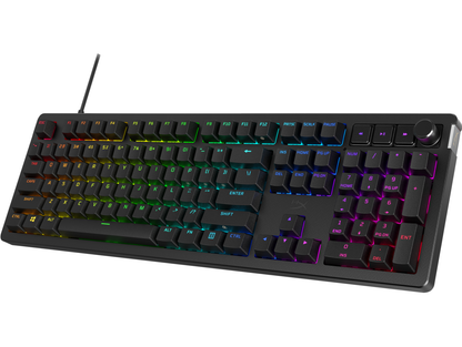 Tastatura gaming mecanica HyperX Alloy Rise, iluminare RGB (16,777,216 culori), Hyperx linear switch, 100% anti-ghosting, layout US, negru