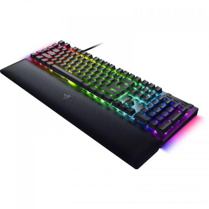 Tastatura mecanica gaming BlackWidow V4 X (Green Switch), layout US, taste ABS, layout US, cu 6 butoane customizabile, negru