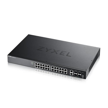 XGS2220-30, L3 Access Switch, 24x1G RJ45 2x10mG RJ45, 4x10G SFP+ Uplink, incl. 1 yr NebulaFlex Pro