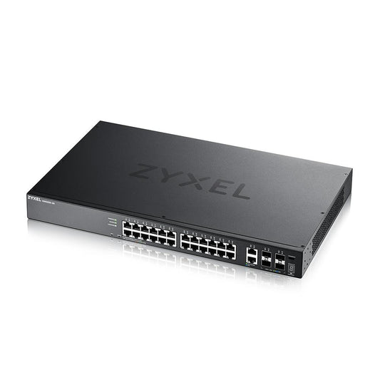 XGS2220-30, L3 Access Switch, 24x1G RJ45 2x10mG RJ45, 4x10G SFP+ Uplink, incl. 1 yr NebulaFlex Pro