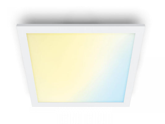 Panou LED WiZ Panel SQ, Wi-Fi, control vocal, 36W, 3400 lm, lumina alba(2700-6500K), IP20, 60cm, Alb