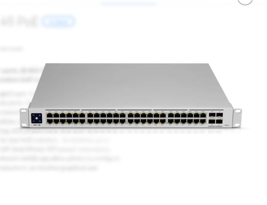 Switch Ubiquiti UniFi USW-48-POE, 48 port, 10/100/1000 Mbps