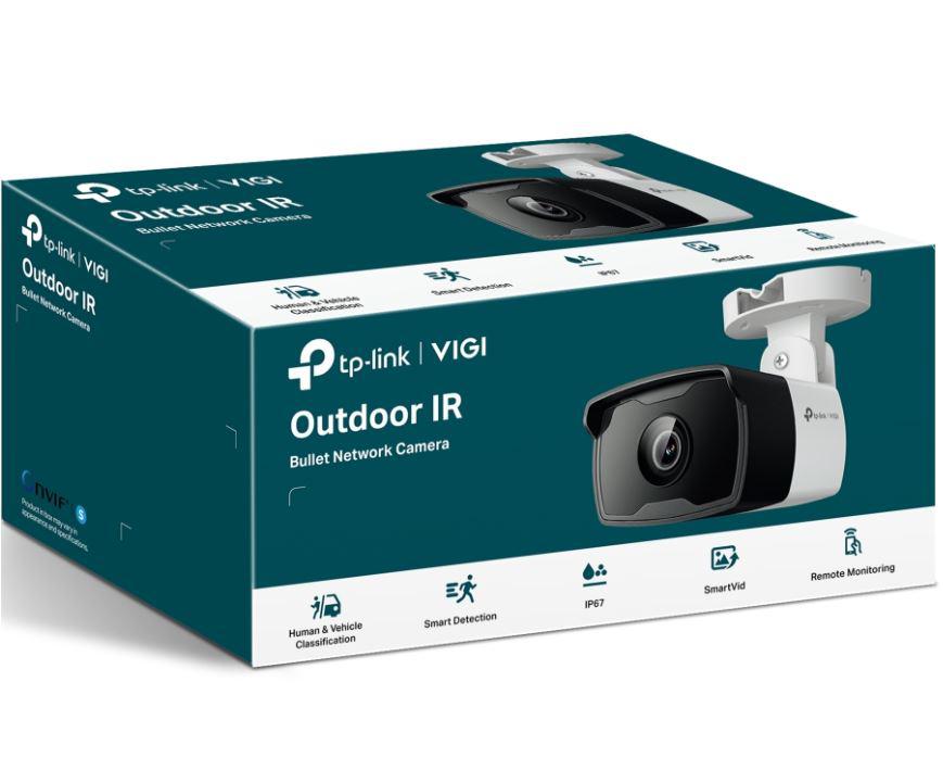 "TP-LINK VIGI 4MP Outdoor Bullet Network Camera,VIGI C340i(4mm), 1/3""Progressive Scan CMOS, obiectiv: 4mm, F2.2,  unghi vizualizare, diagonal FOV: 87.4°,distanta IR: 30mm, interfata : 1 x RJ45 10/100M. Ip67"