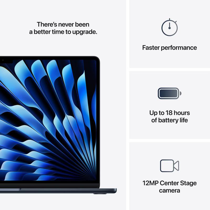 MacBook Air 15.3" Retina/Apple M4 (CPU 10- core, GPU 10- core, Neural Engine 16- core)/32GB/1TB - Midnight - INT KB (2025)