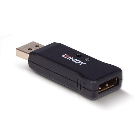 Emulator 1.4 Lindy EDID, latime de banda suportata 32.4 Gbps, rezolutie maxima 7680x4320@30Hz 4:4:4 8bit, negru