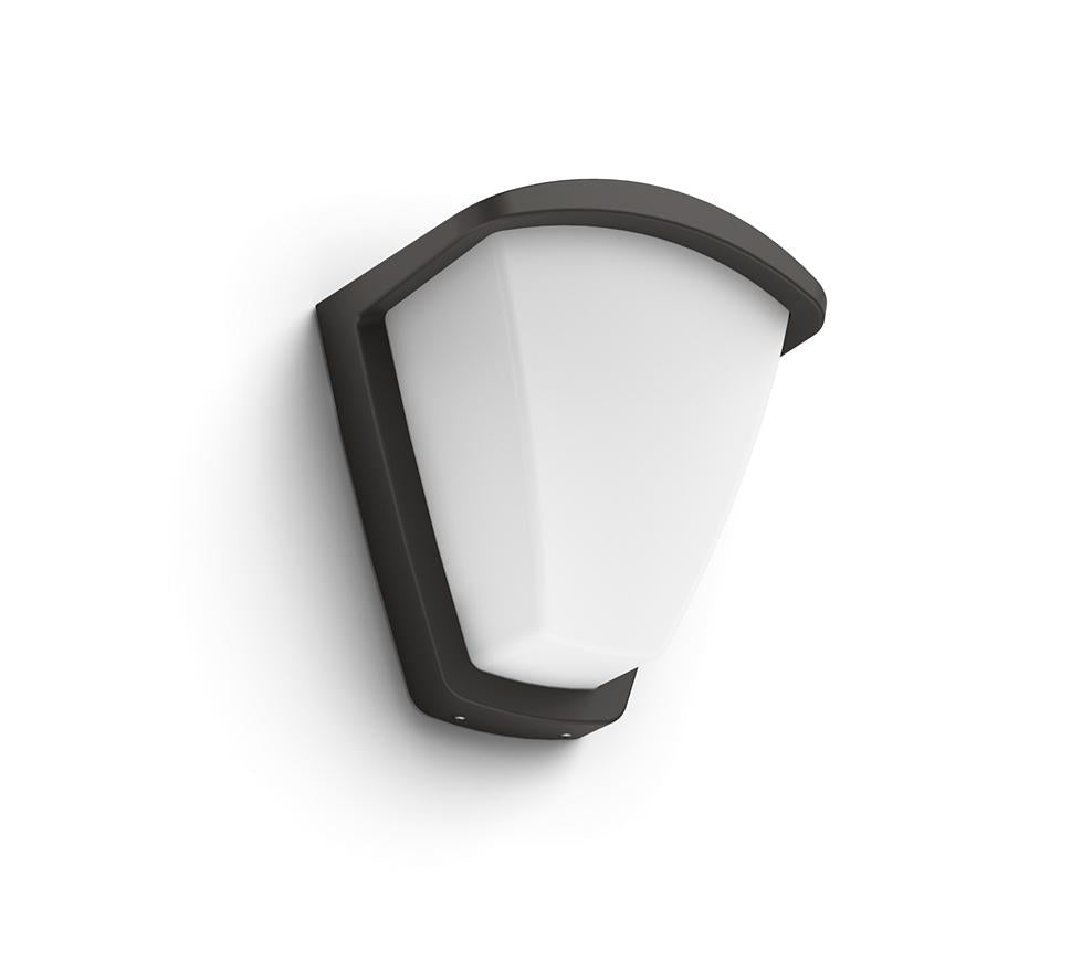 Aplica pentru exterior Philips Kiskadee, 1xE27, max 42W, IP44 ,140x197x212mm, Antracit