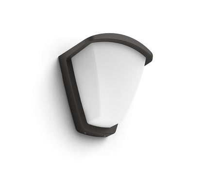 Aplica pentru exterior Philips Kiskadee, 1xE27, max 42W, IP44 ,140x197x212mm, Antracit