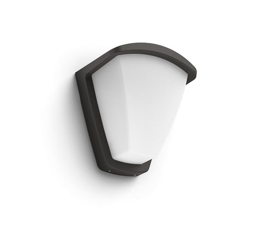Aplica pentru exterior Philips Kiskadee, 1xE27, max 42W, IP44 ,140x197x212mm, Antracit