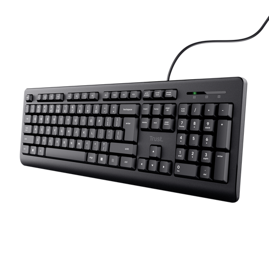 Tastatura cu fir Trust, negru