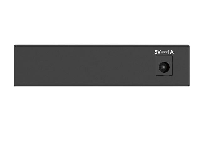 D-Link Switch DGS-105GL, 5 porturi Gigabit, Capacity 10Gbps, desktop, faramanagement, metal, negru, fara ventilator, D-Link Green.