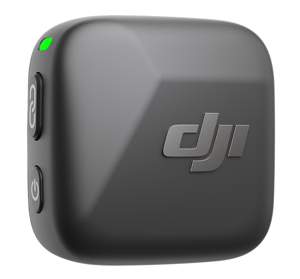 Kit DJI MIC Mini, 1x microfon, 1x receptor, 1x incarcator, Wireless, Omnidirectional,  Raza Actiune 400m, Noise Canceling