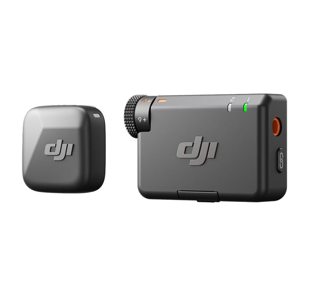 Kit DJI MIC Mini, 1x microfon, 1x receptor, 1x incarcator, Wireless, Omnidirectional,  Raza Actiune 400m, Noise Canceling