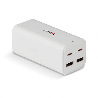Incarcator Lindy USB Type-A & C, intrare EC-C7 Female , iesire 2 x USB Type C (Female), 2 x USB Type A (Female)putere iesire 100-240V~50/60Hz 1.5A 100w Max, material plastic, voltaj iesire ±5%, PD 3.0, negru