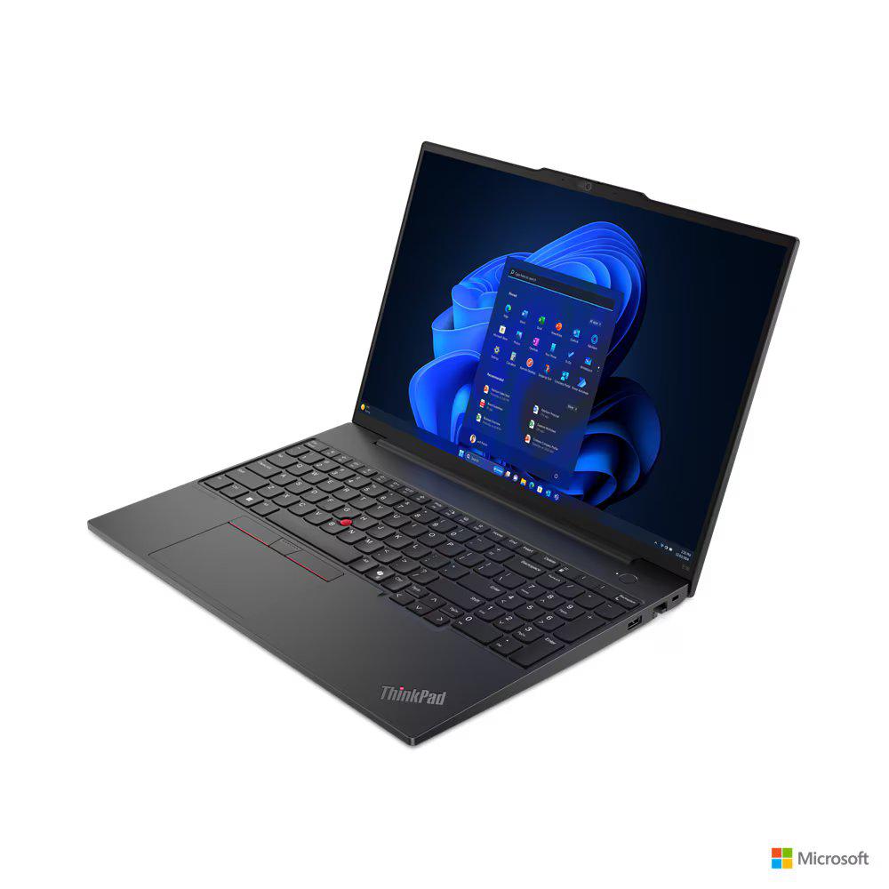Laptop Lenovo ThinkPad E16 Gen 2 (Intel); 16" WUXGA (1920x1200) IPS 300nits Anti-glare, 45% NTSC; Intel® Core™ Ultra 5 125U, 12C (2P + 8E + 2LPE) / 14T, Max Turbo up to 4.3GHz, 12MB; RAM 16GB SO-DIMM DDR5-5600, 512GB SSD; 3YO; DOS