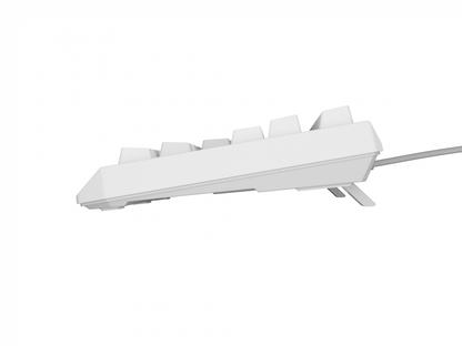 Tastatura gaming mecanica wireless Genesis Thor 230 TKL, iluminare RGB, 87 taste, 11 butoane multimedia, alb
