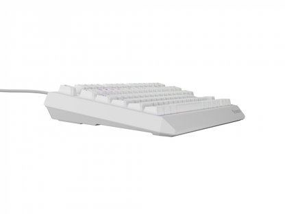 Tastatura gaming mecanica wireless Genesis Thor 230 TKL, iluminare RGB, 87 taste, 11 butoane multimedia, alb