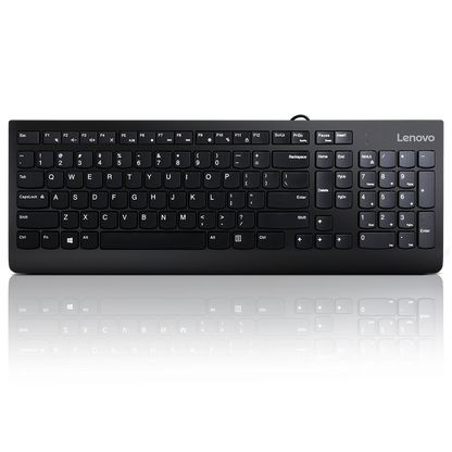 Lenovo 300 USB Keyboard - US English, Tip: Standard, Interfata tastatura: USB, Tehnologie: cu fir, Tastatura iluminata: Nu, Culoare: Negru, Dimensiune: 424 x 146 x 20 mm, Greutate: 76g, Garantie: 1 an