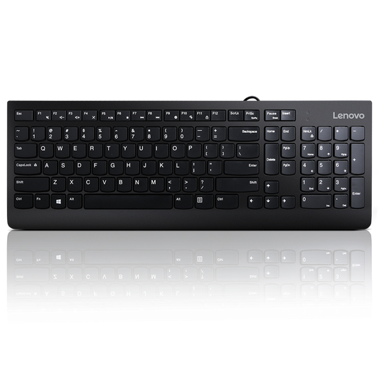 Lenovo 300 USB Keyboard - US English, Tip: Standard, Interfata tastatura: USB, Tehnologie: cu fir, Tastatura iluminata: Nu, Culoare: Negru, Dimensiune: 424 x 146 x 20 mm, Greutate: 76g, Garantie: 1 an