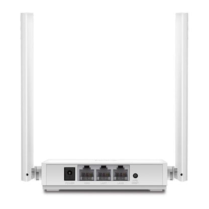 Router Wireless TP-Link N300Mbps, TL-WR820N V2; 2x 10/100Mbps LAN Ports, 1x 10/100Mbps WAN Port; 2x Fixed 5dBi Omni Directional Antennas; Standarde Wireless: Wi-Fi 4 IEEE 802.11n/b/g 2.4 GHz, N300 2.4 GHz: 300 Mbps (802.11n).
