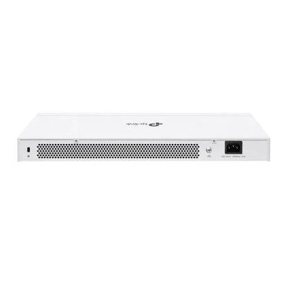 Switch TP-Link cu 24 de porturi,  24× 10/100/1000 Mbps RJ45 Ports (Auto- Negotiation/Auto MDI/MDIX), capacitate switch 56 Gbps, dimensiuni (440× 180×44 mm)