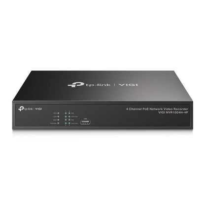 NVR PoE TP-Link VIGI 4 canale 1004H4P; 53W, 8 MP,1 SATA Interface, max 10TB, H.265+; ONVIF