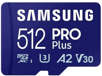 Card de Memorie MicroSDXC Samsung PRO Plus MB-MD512SB/WW 512GB, Class 10 + adaptor