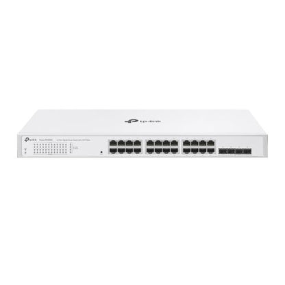 Switch TP-Link cu 24 de porturi,  24× 10/100/1000 Mbps RJ45 Ports (Auto- Negotiation/Auto MDI/MDIX), capacitate switch 56 Gbps, dimensiuni (440× 180×44 mm)
