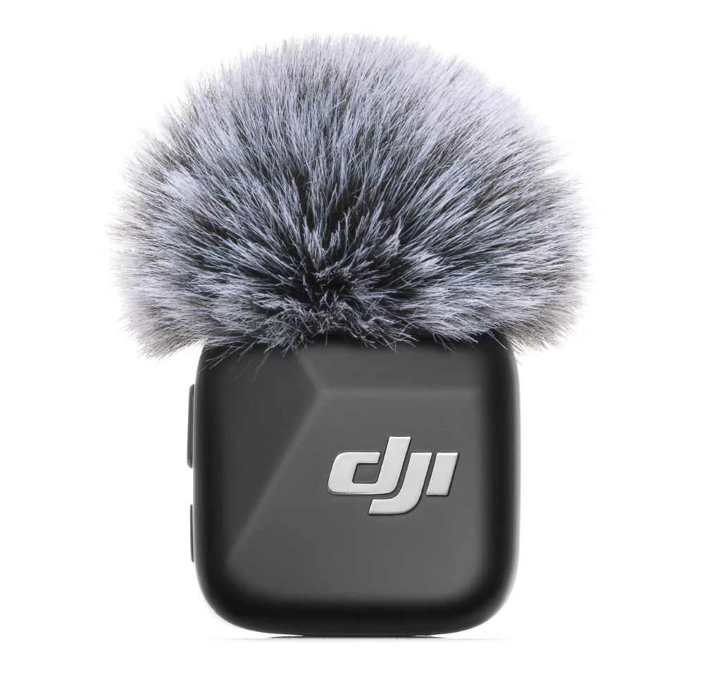 Kit DJI MIC Mini, 1x microfon, 1x receptor, 1x incarcator, Wireless, Omnidirectional,  Raza Actiune 400m, Noise Canceling