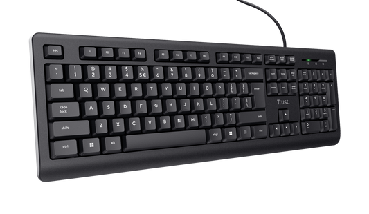 Tastatura cu fir Trust, negru