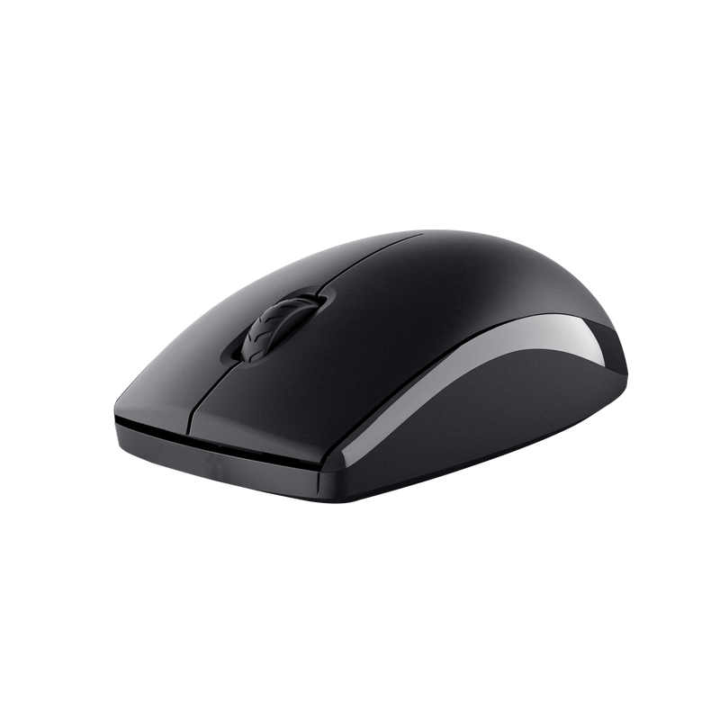 Kit Trust Primo tastatura standard, mouse wireless optic, rezoltie maxima 1200 DPI, negru