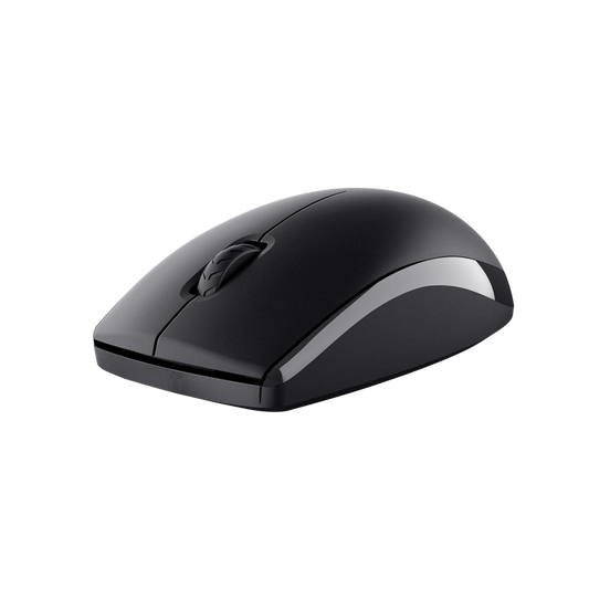 Kit Trust Primo tastatura standard, mouse wireless optic, rezoltie maxima 1200 DPI, negru