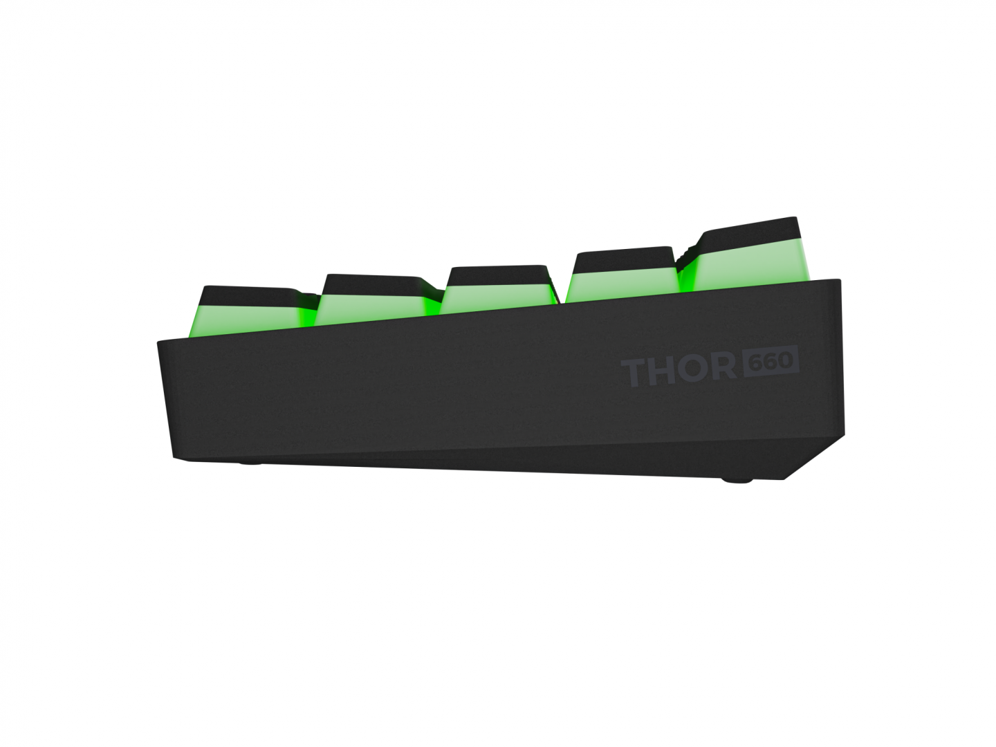 Tastatura gaming mecanica wireless Genesis Thor 660 G2 60% , iluminare RGB, switch-uri Brown, 61 taste, 13 butoane multimedia, negru