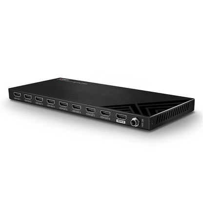 Splitter Lindy 8 Port HDMI 2.0, latime de banda suportata 18Gbps, rezolutie maxima 3840x2160@60Hz 4:4:4 8bit, negru