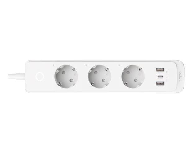 TP-Link  SMART WI-FI SOCKET TAPO P300, Protocol: IEEE 802.11b/g/n, Bluetooth 4.2, 2.4 GHz, Cerin?e de sistem, Android 5 sau mai recent, iOS 10 sau mai recent, Dimensiuni: 268*55*40mm, cablu de 1.5m, voltaj maxim: 2300W, 10A, 3 prize, 2 x USB.